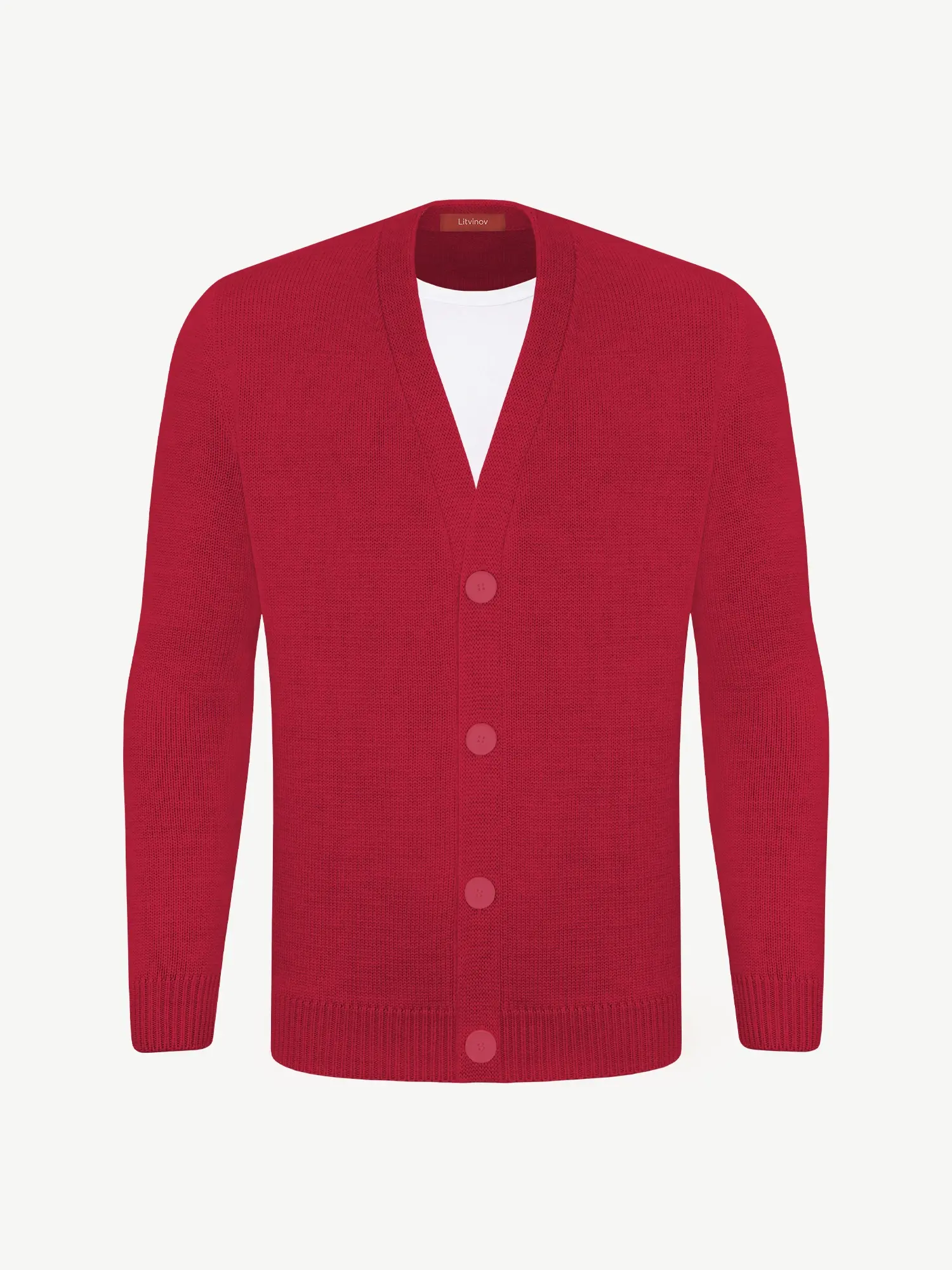 Кардиган с пуговицами из шелка