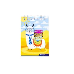 
          Блокнот А7, гребень, Alingar, мелованный картон, ассорти, 60 л., клетка, " Малыши New"