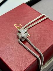 Колье с подвеской голова ПАНТЕРЫ в обсыпке коллекция PANTHERE качеcтво VGOLD