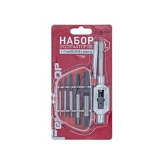 35-5-952 Набор экстракторов 3-19мм/М3-М18, вороток, 6 предм. (РемоКолор)
