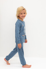 пижама  для мальчика  К 1621/синий джинс,звездочки