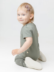 брюки  для девочки  КР 4321/хаки 6206 Н070.1 к661