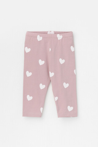 шорты  для девочки  КР 4036/розово-сиреневый,сердечки