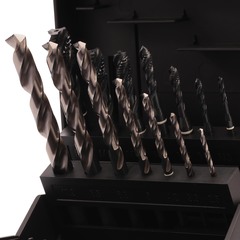 Набор метчиков машинных M3 -M12 HSSE-VAP DIN371/376 (Винт., C/2-3P, R39,+ сверла) 14пр Volkel 47865