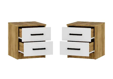 Комплект тумб Евро ТБ-12 крафт / белый