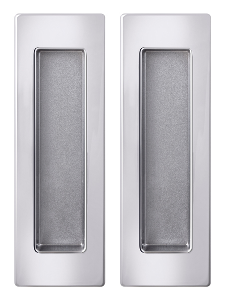 Ручка квадрат для раздвижных дверей Армадилло SH.URB153.010 (SH010 URB) СP-8 (цена за комплект), цвет хром (гарантия - 5 лет)