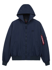 Бомбер Alpha Industries Logo L-2B Hooded Hunter Replica Blue (Синий)