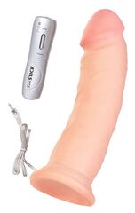 Вибратор Realstick Elite Vibro Justin ToyFa, телесный, 21 см