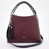 Сумка Саломея 264 наппа бордо + черный