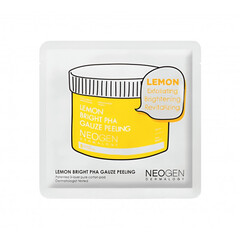 Пилинг-пэды с лимоном для сияния кожи NEOGEN Dermalogy Lemon Bright PHA Gauze Peeling 1 шт