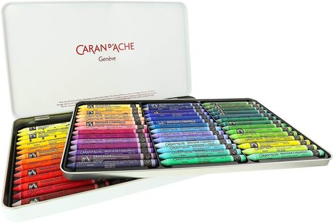 Набор акварельной пастели Caran d'Ache Neocolor® II Aquarelle, 84 цвета (7500.384)