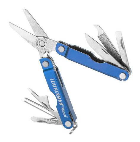 Мультитул Leatherman Micra 65 mm, 10 функций, голубой (64340181N)