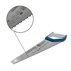 Ножовка по дереву КОБАЛЬТ 400 мм, шаг 5 мм / 5 TPI, закаленный зуб, 2D-заточка, быстрый рез, 2-х комп. рукоятка (792-940)