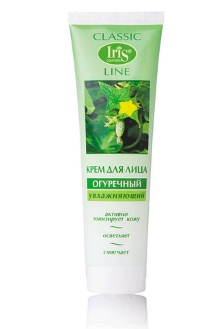 Classic Line Крем для лица Огуречный увлажняющий 100мл Iris