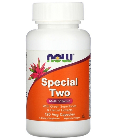 Now foods, Special Two, мультивитамины, 120 растительных капсул