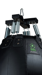 Боксерская груша PREMIUM GEL Filippov. Кожа 65см/50см/75-80кг, черный