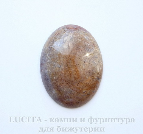 Кабошон овальный Агат Индийский 40х30х6 мм №37 ()