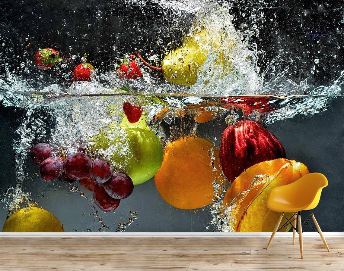 Фреска для кухни фрукты