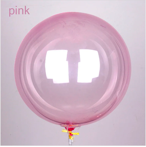 К Deco Bubble (Бабл), 18''/46 см, Кристалл, Розовый, 1 шт.