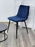 фото 4 Стул TINTIN BLUVEL-86 NAVY BLUE / черный каркас М-City на profcook.ru