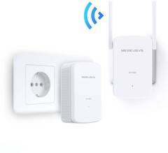 Mercusys MP510 KIT Комплект адаптеров  u Powerline с Wi-Fi до 300 Мбит/с, Plug and Play, передача данных до 300 м
