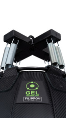 Боксерская груша PREMIUM GEL Filippov. Кожа 65см/50см/75-80кг, черный