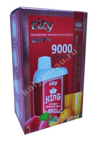 City King Красное Яблоко Мандариновый Сок 9000 затяжек