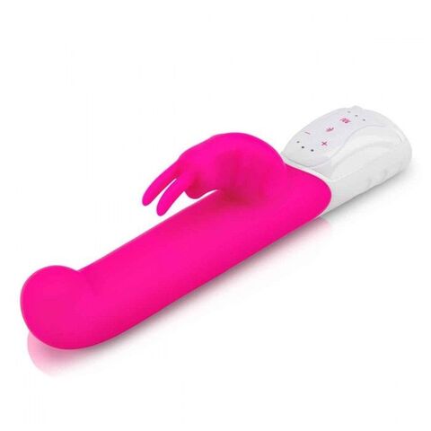 Розовый вибромассажер для G-точки Come hither G-Spot Rabbit - 24,5 см. - Rabbit Essentials RR-010-PNK