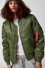 Бомбер Alpha Industries MA-1 W Sage Green (Зеленый)