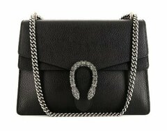 Маленькая кожаная сумка через плечо Gucci Dionysus черный