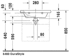 Раковина мебельная Duravit DuraStyle 2320650030