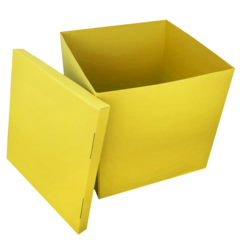 Коробка для шаров (желтый) 60*80*80 см (Ш*Д*В)