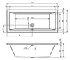 Ванна акриловая RIHO Lusso 170 без гидромассажа