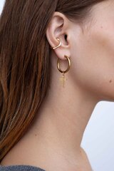 Подвеска Крест из стали с перфорацией