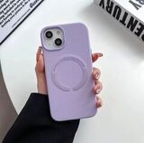 Силиконовый чехол Silicon Case с MagSafe для iPhone 13 (Сиреневый)