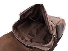 Рюкзак из кожи и ткани Bug 065 Coffee