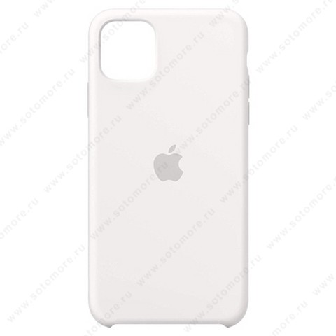 Накладка Silicone Case для Apple iPhone 11 белый 9