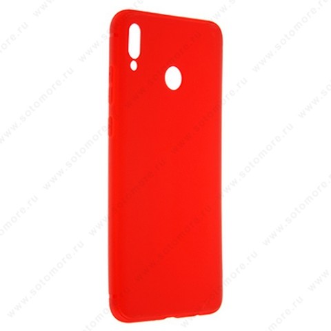Накладка силиконовая Soft Touch ультра-тонкая для Huawei Honor 8x Max красный