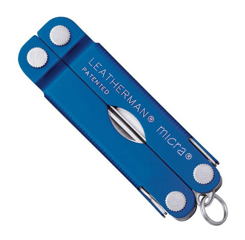 Мультитул Leatherman Micra 65 mm, 10 функций, голубой (64340181N)