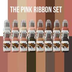 Краска World Famous Tattoo Ink Pink Ribbon Series (16 пигментов)