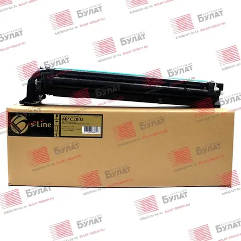 Блок фотобарабана в сборе с блоком проявки БУЛАТ s-Line MP C2003 (D1882254, D1882252 + D1773025) для Ricoh Aficio MP C2003 (Чёрный, 60000 стр.), универсальный, ref