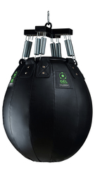 Боксерская груша PREMIUM GEL Filippov. Кожа 65см/50см/75-80кг, черный