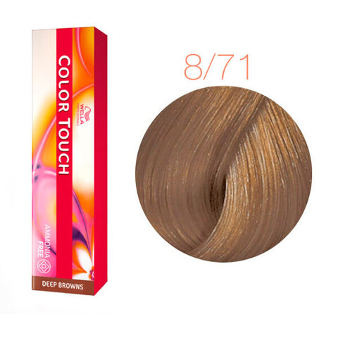 Wella Professional Color Touch Deep Browns 8/71 (Дымчатая норка) - Тонирующая краска для волос