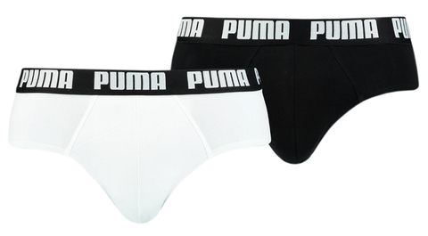 Боксерки теннисные Puma Brief 2P - white/black