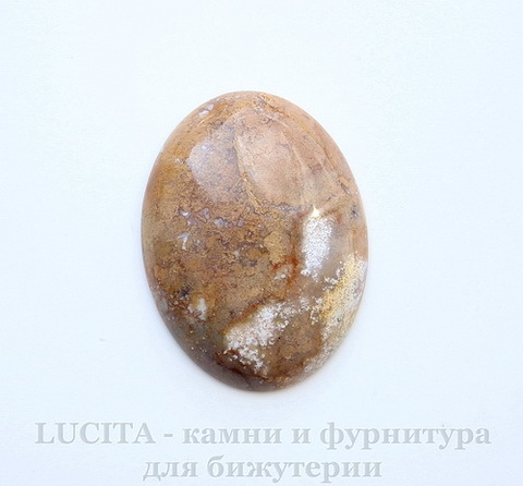 Кабошон овальный Агат Индийский 40х30х6 мм №39 ()
