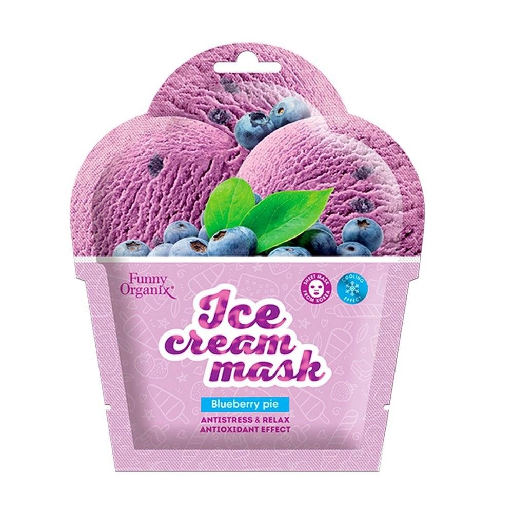 Маска-Мороженое охлаждающая для лица Blueberry Pie "Прохладный релакс"