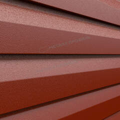 Сайдинг металлический Корабельная доска VIKING MP 0,45мм RALL 3011-Красно-коричневый