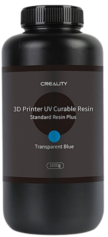 Фотополимер Creality Standard Rigid LCD UV Resin, Синий прозрачный, 1 л.