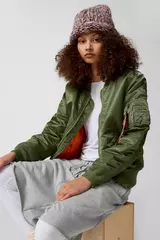 Бомбер Alpha Industries MA-1 W Sage Green (Зеленый)