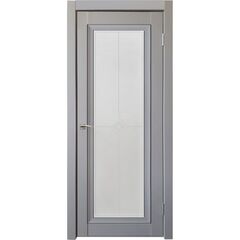 Купить Межкомнатная дверь экошпон Decanto 2 barhat grey остеклённая